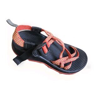 CHACO ZX2 Classic Sandals Youth Size 2 Hiking Orange Strappy Outdoor Vibram
